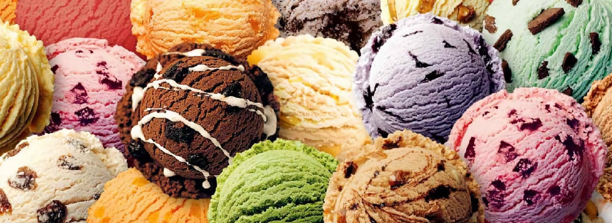 Colorful Ice Cream Scoops