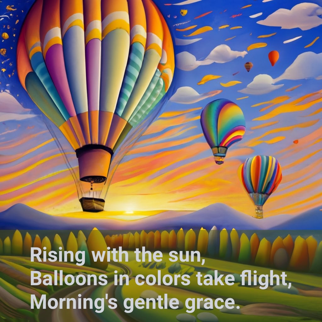 Hot Air Balloons Haiku