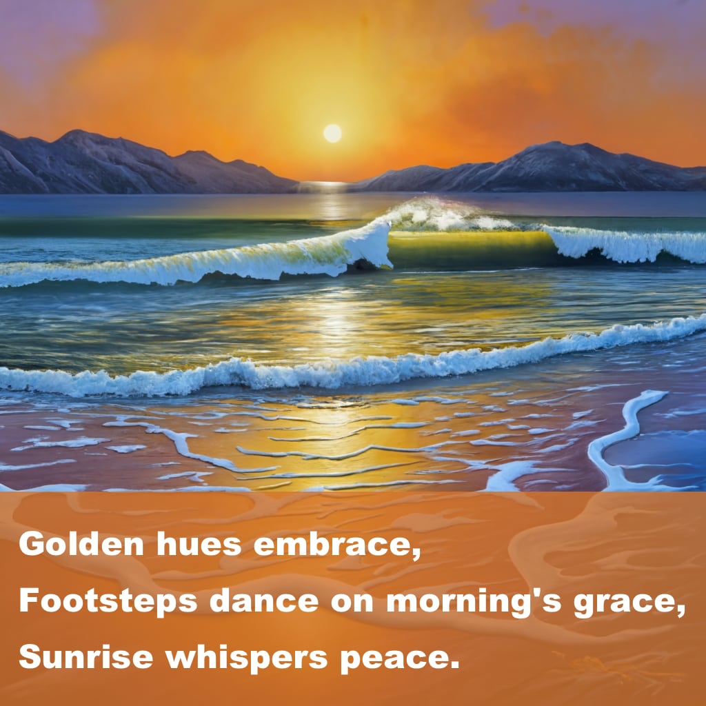Sunrise Whispers Peace Haiku