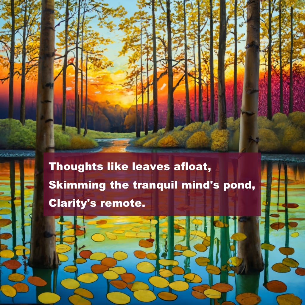 Skimming Mind’s Pond Haiku